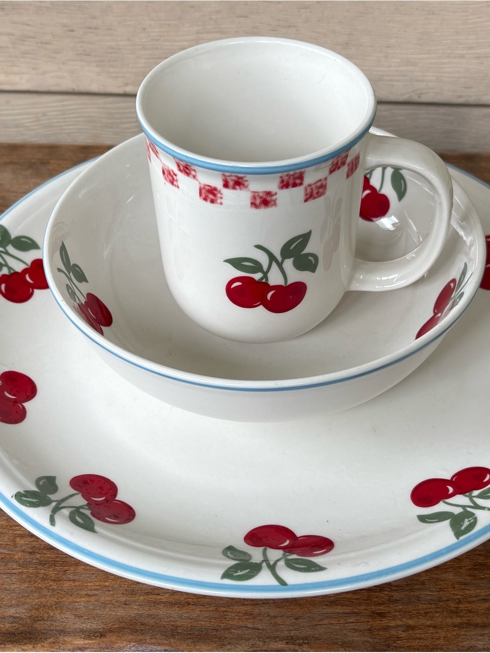 Mainstays Cherry Orchard pattern set of 4